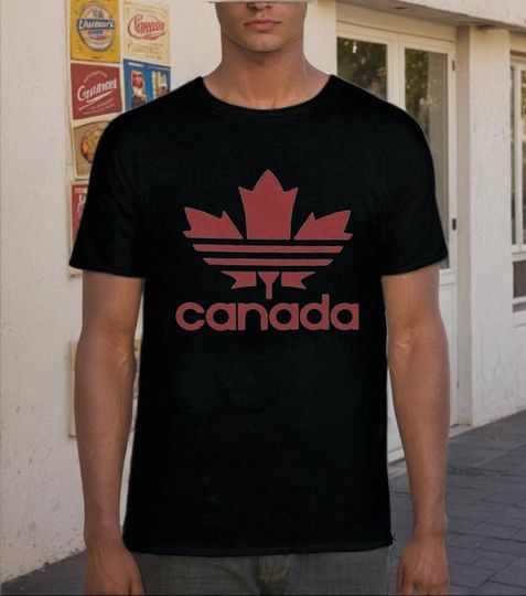 Discover Canada Maple Leaf T-Shirt, Vintage Style Canada Sports T-Shirt
