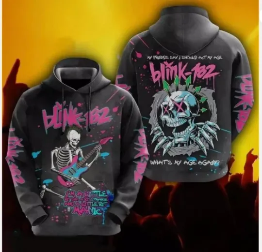 Discover B182 Whats My Age Again Skeleton Hoodie 3d