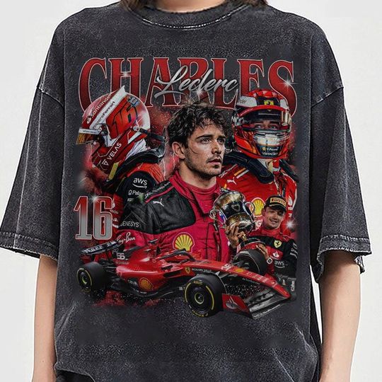 Discover Charles Leclerc Mineral Wash Shirt