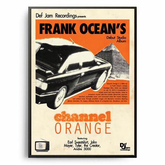 Discover Frank Ocean Poster - Channel Orange - Frank Ocean Poster