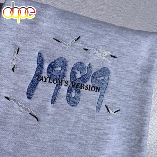 Discover 1989 Taylorr Swifts Embroidered Sweatshirt – Eras Sweatshirt – Lover, Folklore Fan Gift
