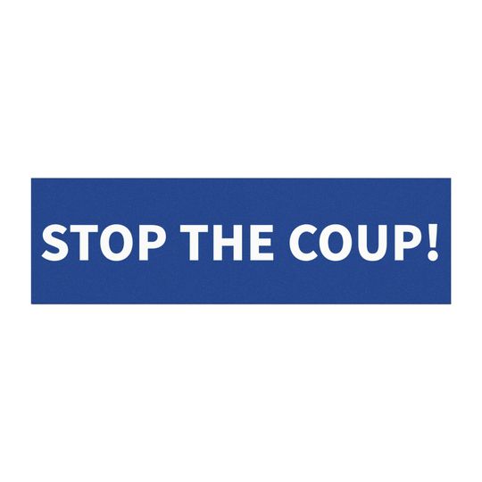 Discover STOP THE COUP Car Magnet. Anti Trump Car Bumper Sticker Or Magnet, Anti Maga, Anti-Elon, Anti-J D