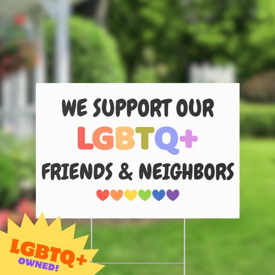 Discover LGBTQ Support Yard Sign, Love is Love, Pride, Lgbtq, Human Rights, Yard Lawn Sign