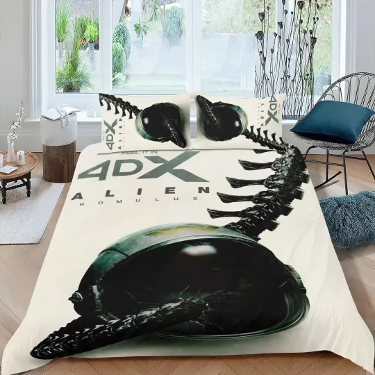Discover 3Pcs Bedding Sets for Alien Romulus  Comforter Sets All Season for Kids