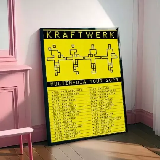 Discover Poster Kraftwerk Multimedia Tour 2025