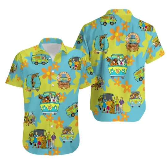 Discover Scooby Doo Hawaiian Button Down Shirt
