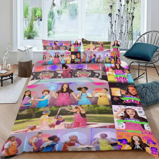 Discover 3Pcs Bedding Sets Emily's Wonder Lab Comforter Sets All Season for Kids Soft