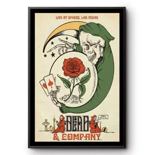 Discover 18x24 Dead & Company The Sphere Las Vegas, NV Mar 20-21-22 2025 Tour Poster