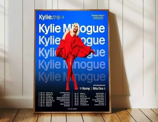 Discover Kylie Minogue The Tension Tour Dates 2025 Poster