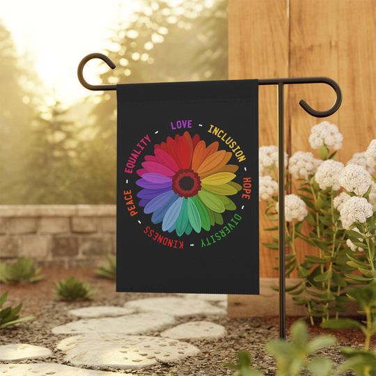 Discover Flag, Equality Kindness Anti Trump Inclusion Banner - Garden House Wall Decor, Political Protest Sign, Social Justice Art, Feminist Activist