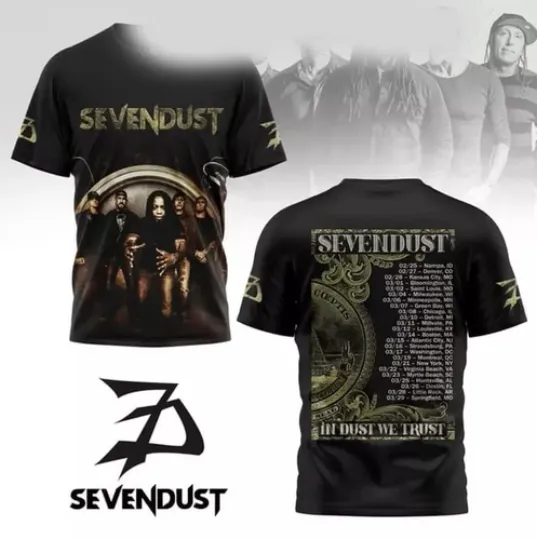 Discover Sevendust In Dust We Trust Tour 2025 AOP 3D T-shirt