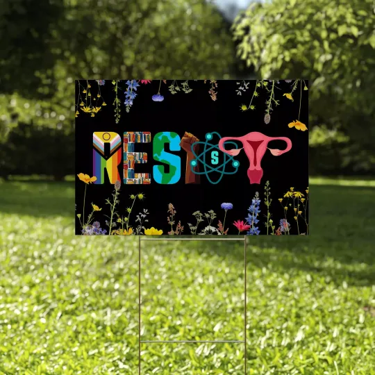 Discover Resist Fascism Anti Trump Hate Has No Home Here Political Floral Yard Sign