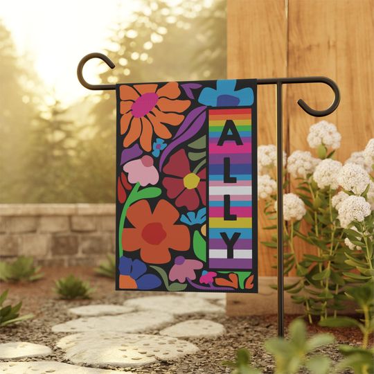 Discover Ally Flag, Pride Month Rainbow LGBTQ Garden Flag, No Hate Yard Flag