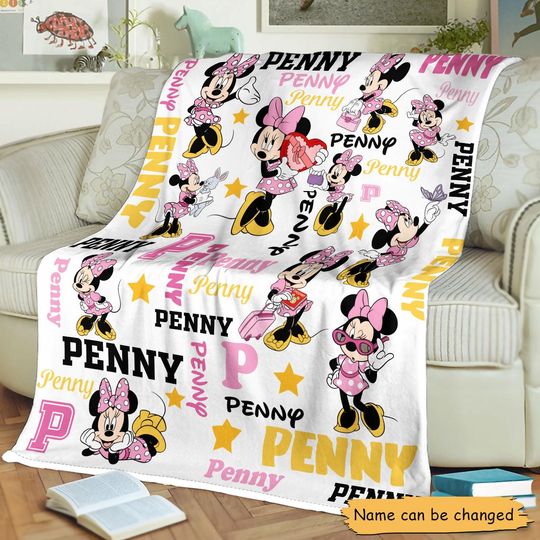 Discover Personalized Minniee Mouse Blanket, Disneyyy Minniee Blanket