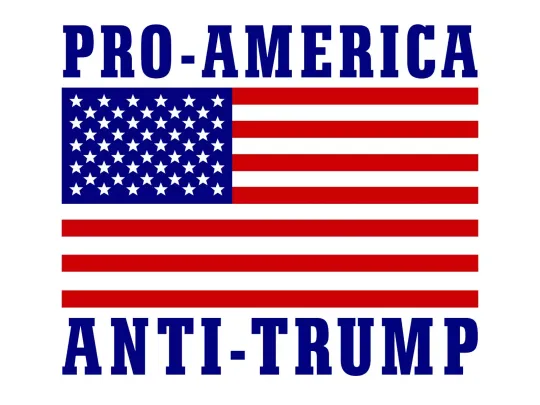 Discover Pro America Anti Trump - No MAGA - Anti-Trump 2025 Yard Sign