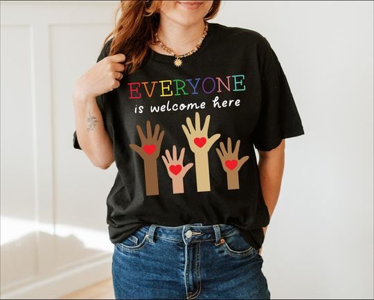 Discover Idaho Teacher Shirt, Everyone is Welcome Here, Inclusion and Equality Shirt