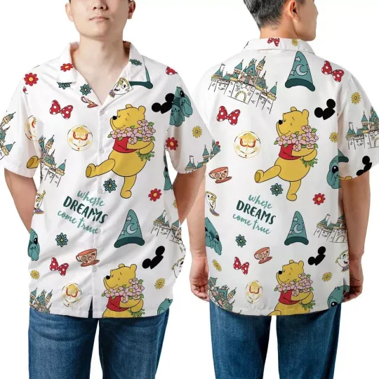 Discover winniee the poohh Disneyyland Where Dreams Come True Hawaiian Shirt