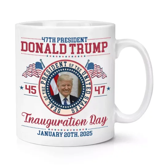 Discover Donald Trump Inauguration Day 2025 10oz Mug Cup Commemorative Souvenir President