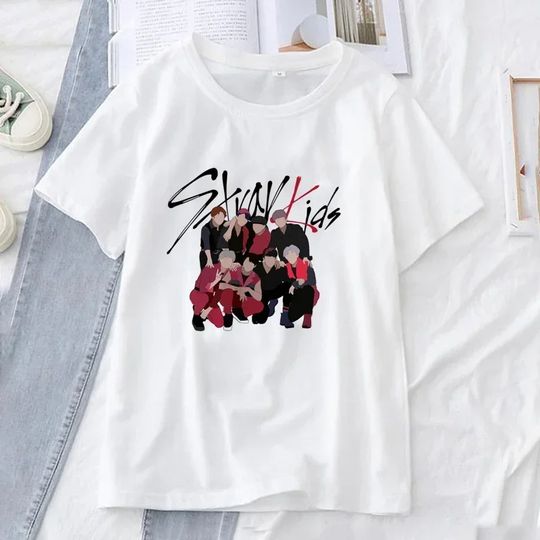 Discover Korea Band Stray Kids Cosplay T-Shirt