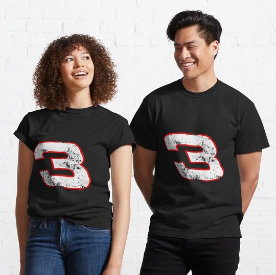 Discover Dale Earnhardt 3 Distressed Classic T-Shirt