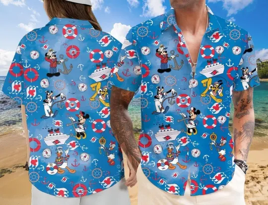 Discover Mickeyy and Friends Cruise Hawaiian Shirt