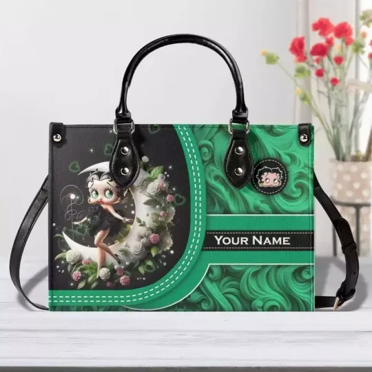 Discover Personalized Betty Boop Women Cartoon Leather Handbag Lovers Gift