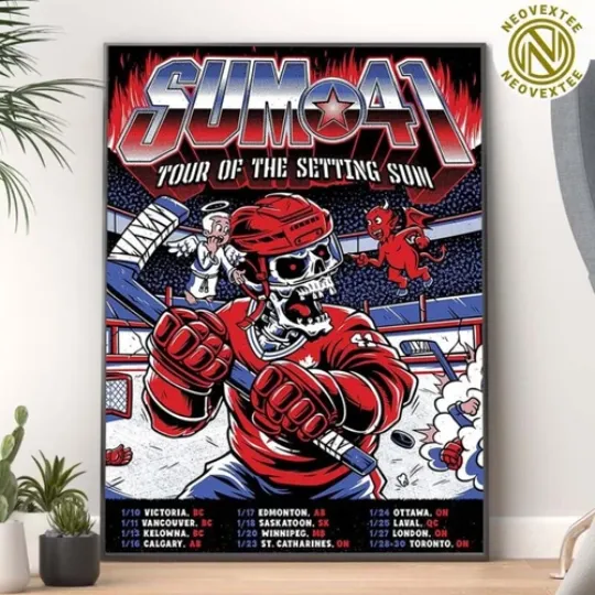 Discover NEW Sum 41 Poster For The Final Leg Of The Tour Of The Setting Sum 2025