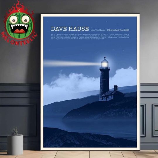 Discover NEW Dave Hause With Tim Hause Event Poster Uk And Ireland Tour 2025
