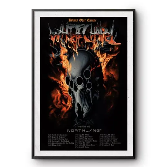 Discover Whitechapel Hymns Over Europe Tour 2025 Poster