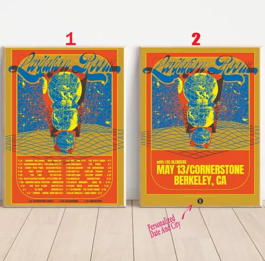 Discover Custom Levitation Room East & West Coast Tour 2025 Poster