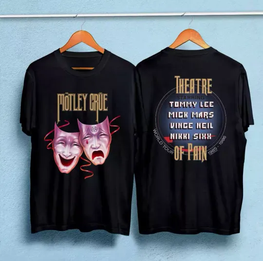 Discover vintage 1985 Motley Crue Theatre of Pain World Tour T-Shirt