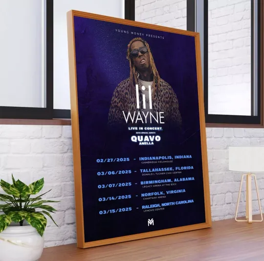 Discover Lil Wayne 2025 Tour Poster