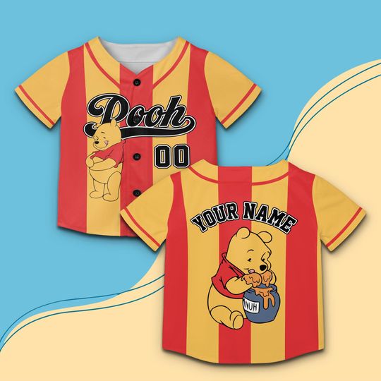 Discover Cartoon Bear Baseball Jersey, Vintage Cartoon Sport Baseball Jersey