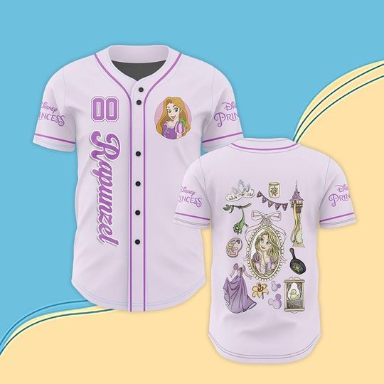 Discover Personalized Princess Baseball Jersey, WDW Princess Baseball Jersey