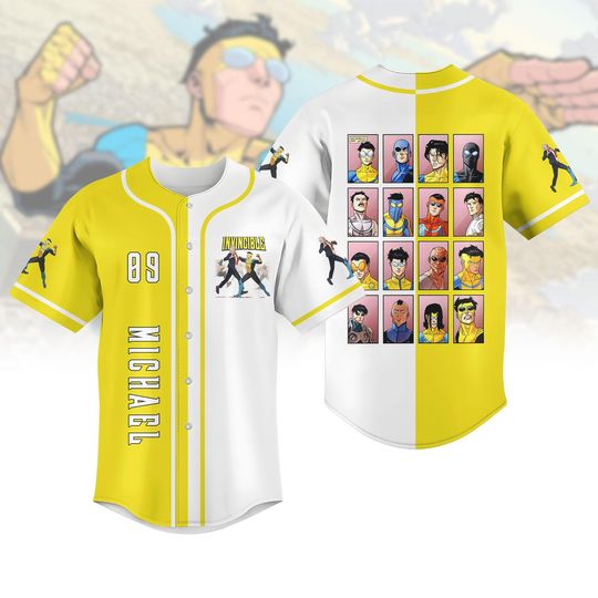 Discover Invincible Season 3 Baseball Jersey, Invincible vs Conquest Mark Jersey , Super Hero Movie T-Shirt