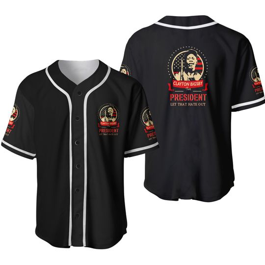 Discover Clayton Bigsby for President Essential Baseball Jerseys