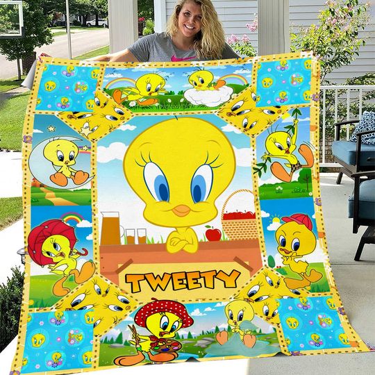 Discover Cute King Size Tweety Bird Quilt