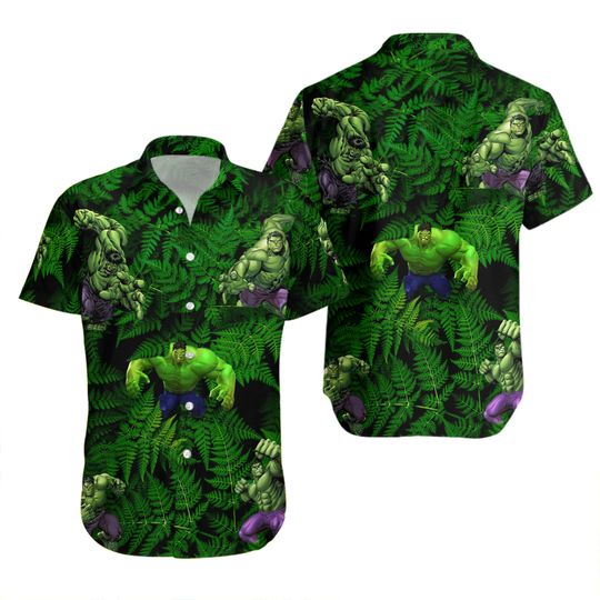 Discover Green Superhero 3D All Over Printed Hawaiian Shirt,