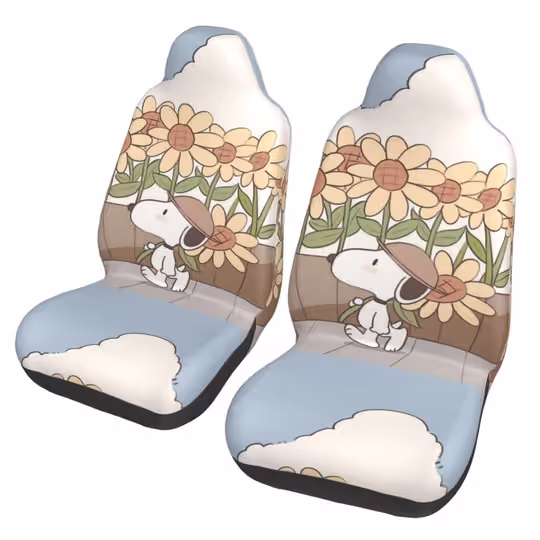 Discover Snoopy Car Seat Covers, Car Accessories