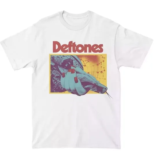 Discover Deftone 2025 Tour SNAKE WHITE Unisex T-Shirt