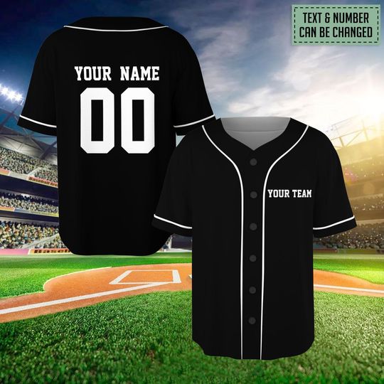Discover Personalized Team Name Baseball Jersey, Custom Team Name Number Baseball Jersey