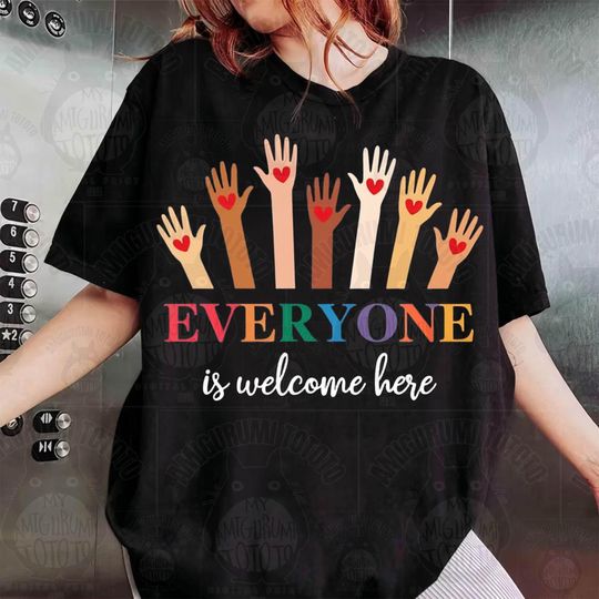 Discover Idaho teacher shirt everyone is welcome here, inclusion and equality t shirt, protest and resist