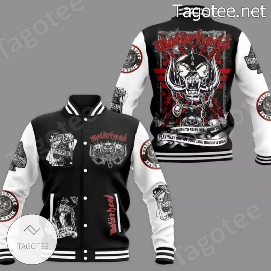 Discover Moto.rhe.ad Born To Raise Hell Baseball Jacket