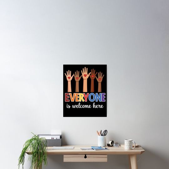 Discover Everyone Is Welcome Here Idaho Teacher Poster