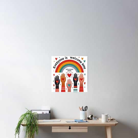 Discover Inclusive Unity - Everyone is Welcome Here Poster