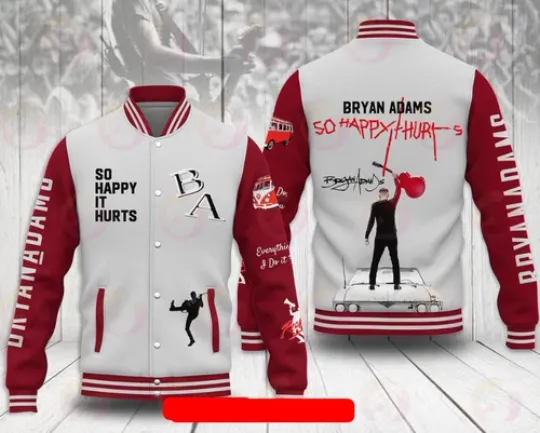Discover Bryan Adams So Happy It Hurts Baseball Jacket