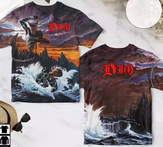 Discover Dio Holy Diver Album Cover AOP 3D T-shirt, 100 % Polyester