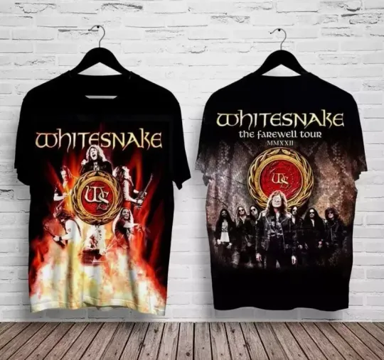 Discover Vintage Whitesnake The Farewell Tour 3D T-shirt