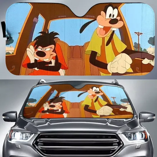 Discover A goofyy Movie Car Sun Shade Max Goof Car Sun Shade Max Goof And goofyy On The Ope