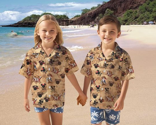 Discover Mickeyy mouse Pirate Hawaiian Shirt